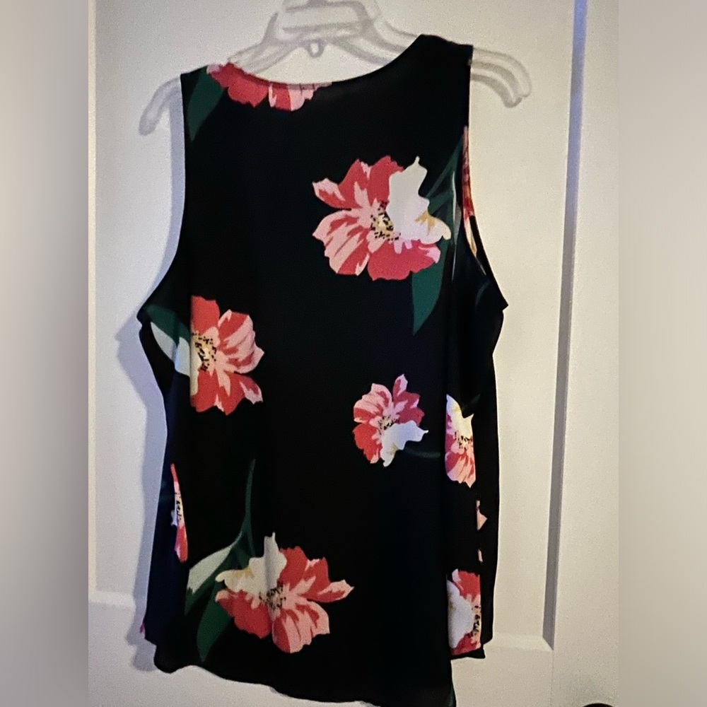 Van Heusen Navy Floral Blouse